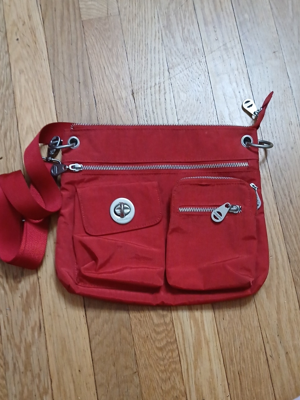 Baggallini Red Crossbody Utility Bag - Unbranded